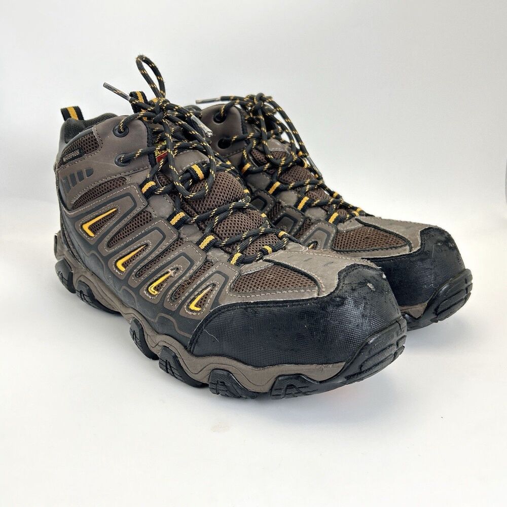 Thorogood Crosstrex Safety Toe Boots Mens 12 M Brown Mid Cut Hiker Work 804-4291 - Picture 2 of 10